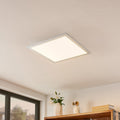 Smart LED takpanel Kjetil 40x40 cm dimbar RGB CCT sølv forfra