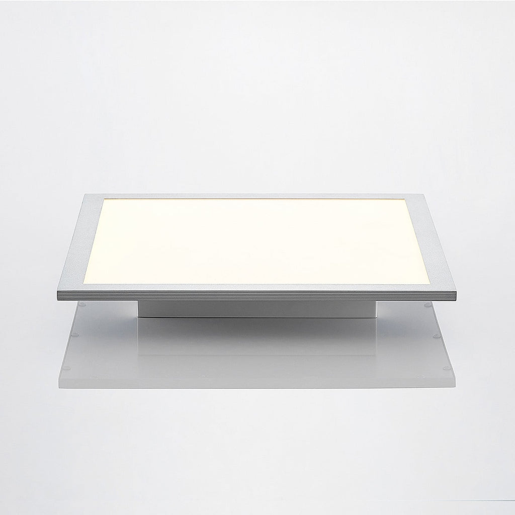Smart LED takpanel Kjetil 40x40 cm dimbar RGB CCT sølv fjernkontroll