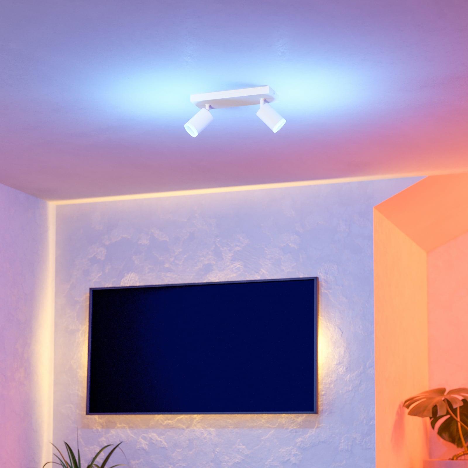 Smart LED takspot Melitello-Z bakside og montering