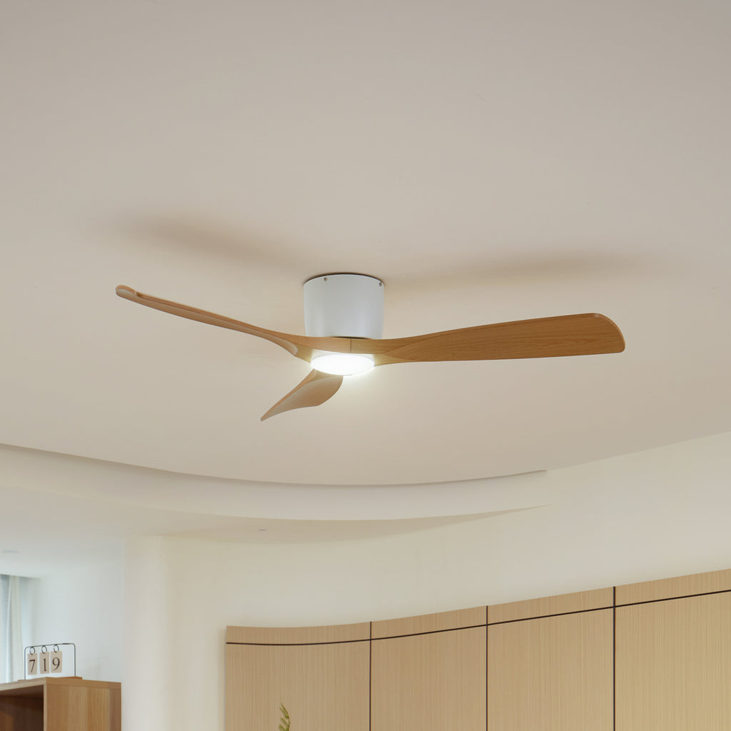 Smart LED takvifte Moneno dimbar hvit/tre Ø131 cm CCT Tuya bakside