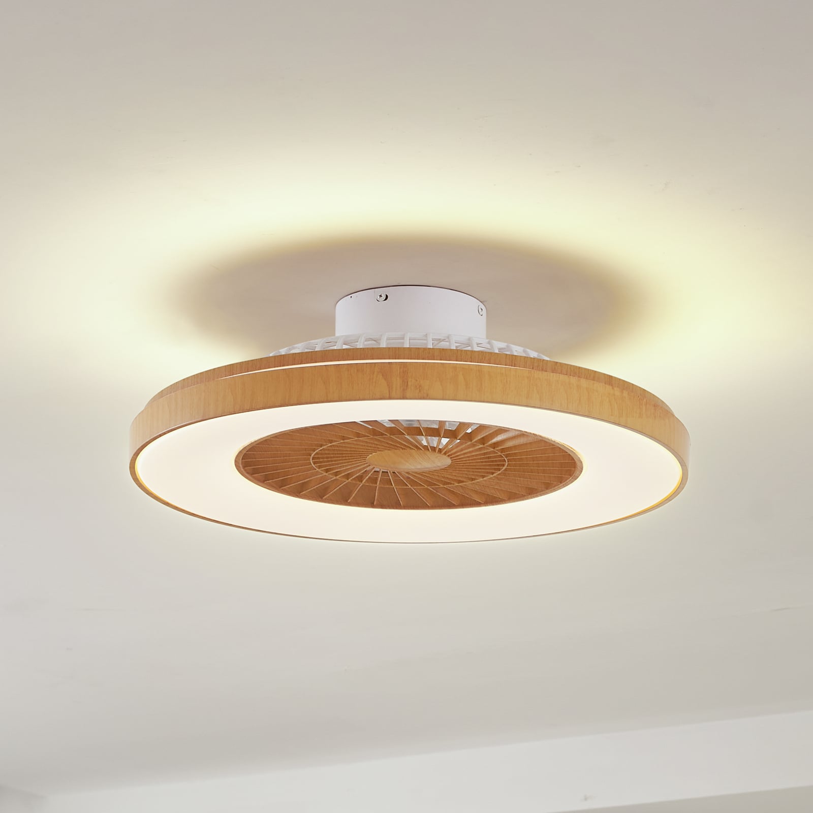 Smart LED takvifte Teleo CCT Tuya Ø58 cm trefarget forfra