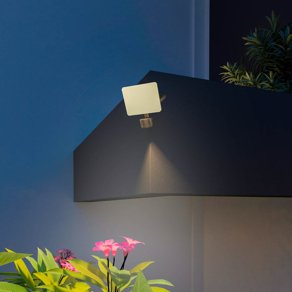 Smart LED utevegglampe med bevegelsessensor CCT IP54 - Calex detalj
