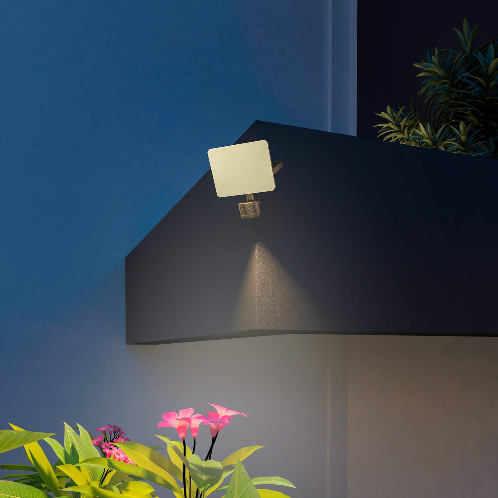 Smart LED utevegglampe med bevegelsessensor CCT IP54 - Calex detalj