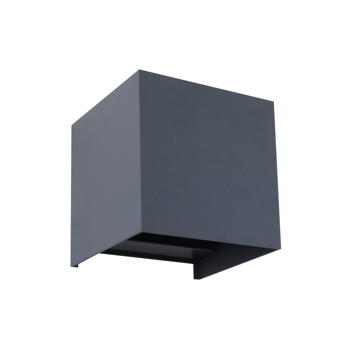 Smart LED utevegglampe Dara dimbar grå CCT RGB IP54 montert utendørs