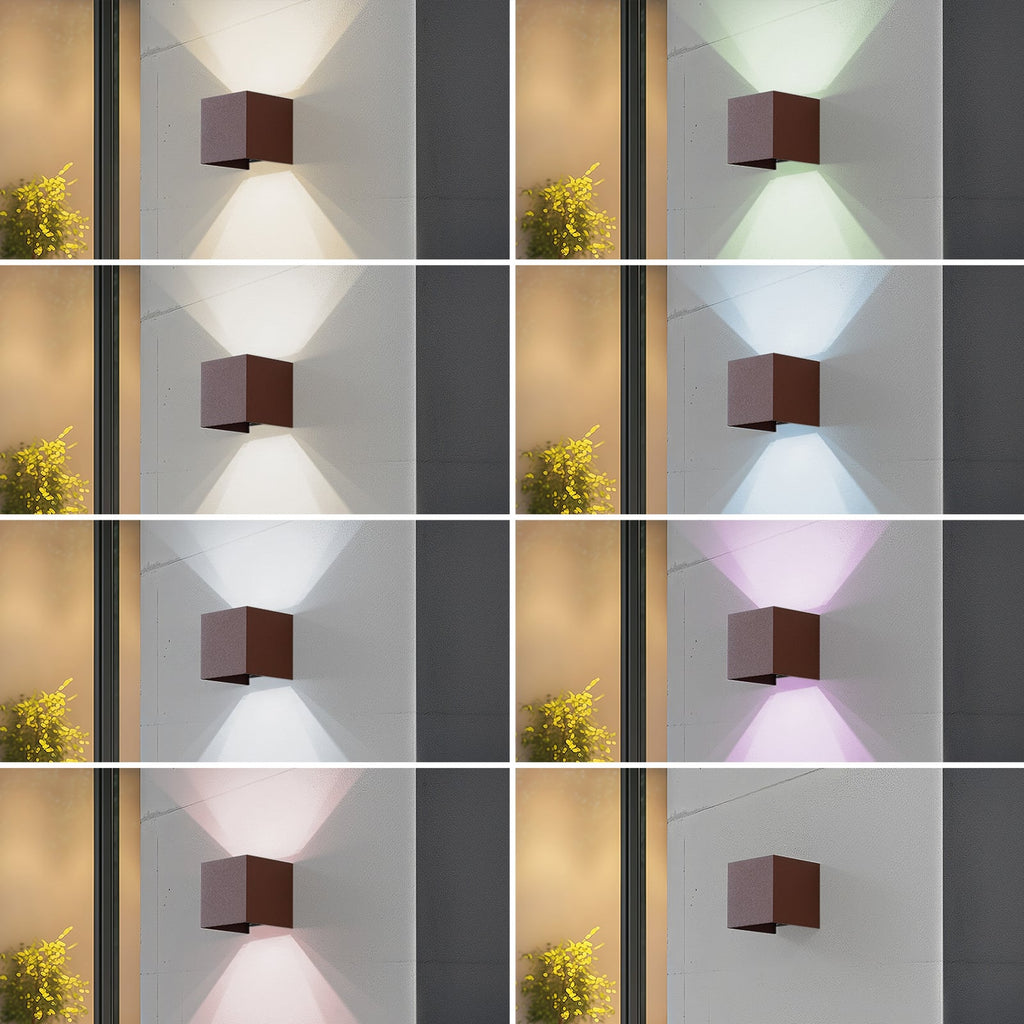Nærbilde av LED-lyskilden i Smart LED utevegglampe Dara