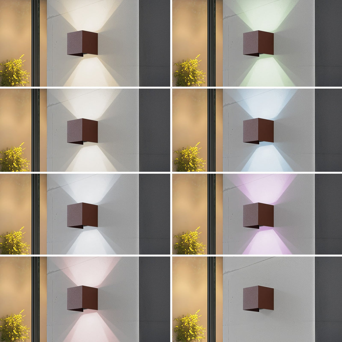 Nærbilde av LED-lyskilden i Smart LED utevegglampe Dara