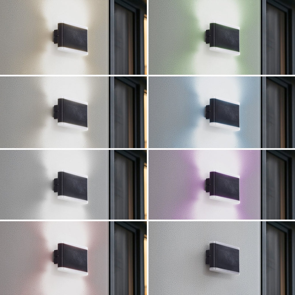 Detalj av Smart LED utevegglampe Elvi CCT RGB dimbar IP54