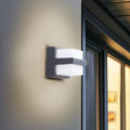 Smart LED utevegglampe Fyra firkantet front