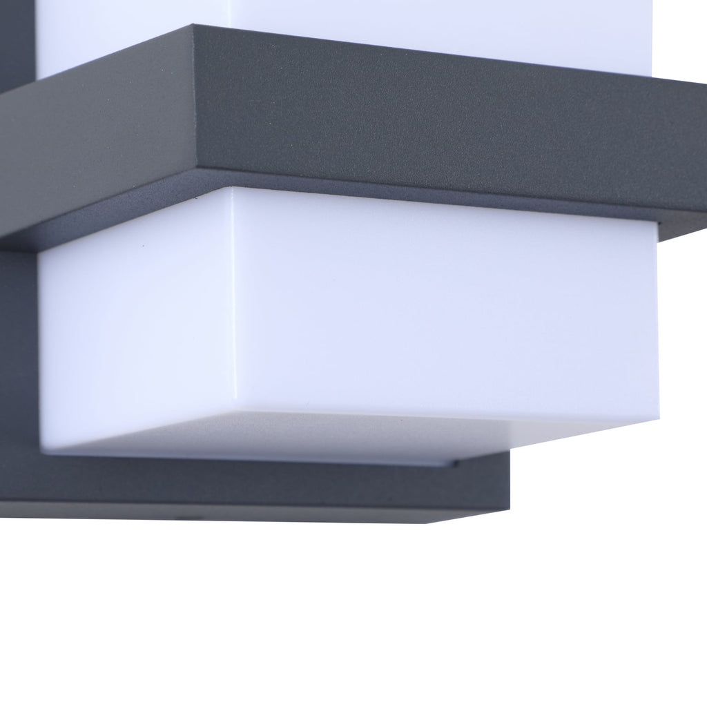 Smart LED utevegglampe Fyra firkantet nærbilde