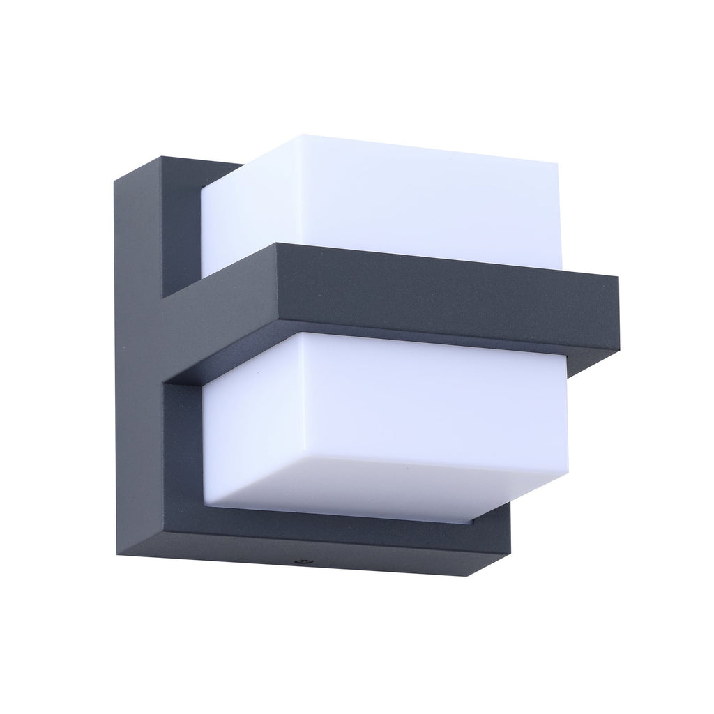 Smart LED utevegglampe Fyra firkantet side