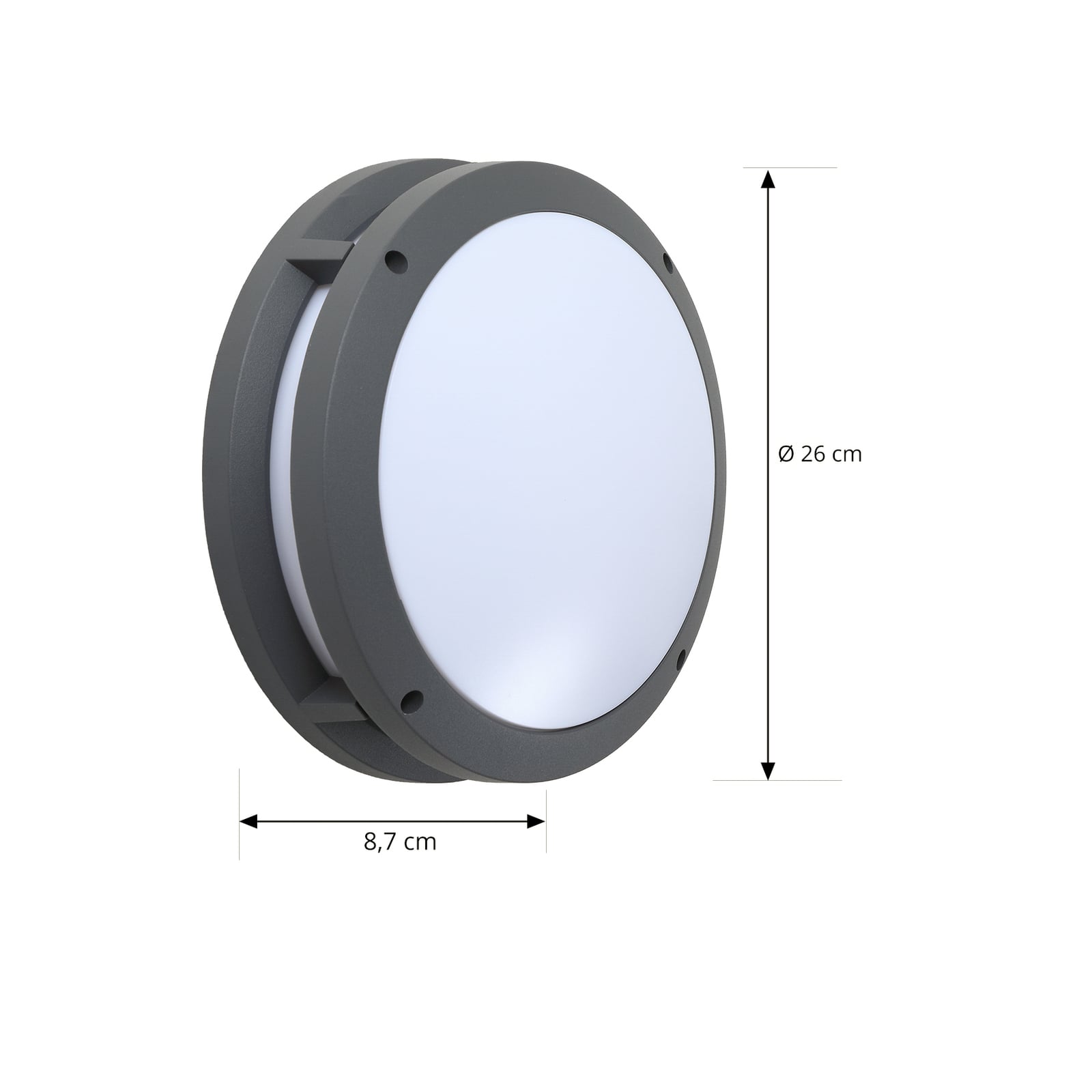 Montert Smart LED utevegglampe Liren CCT RGB dimbar på vegg