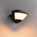 Smart LED utevegglampe Skyla med bevegelsessensor antrasitt front