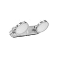 Smart LED veggspot 2-lys dimbar sølv CCT IP44 - LEDVANCE SMART+ forfra
