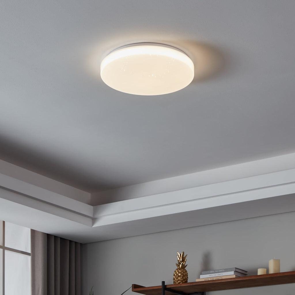 Smart taklampe Totari-Z LED Ø38 cm krystalleffekt bakside