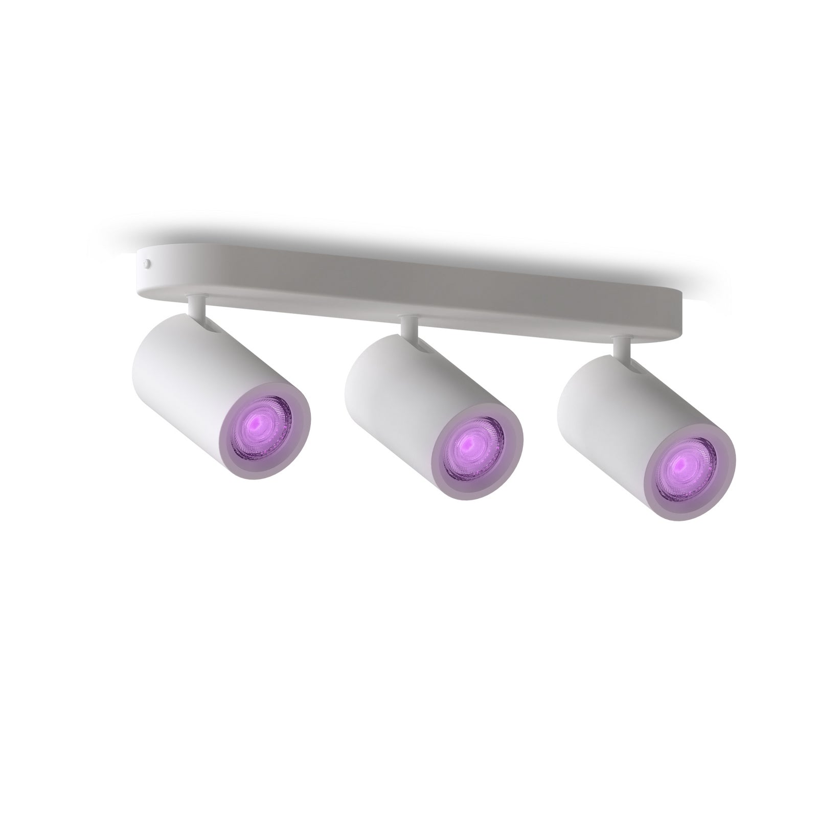 Smart takspot 3-lys hvit metall 37 cm GU10 RGB dimbar - Calex detalj
