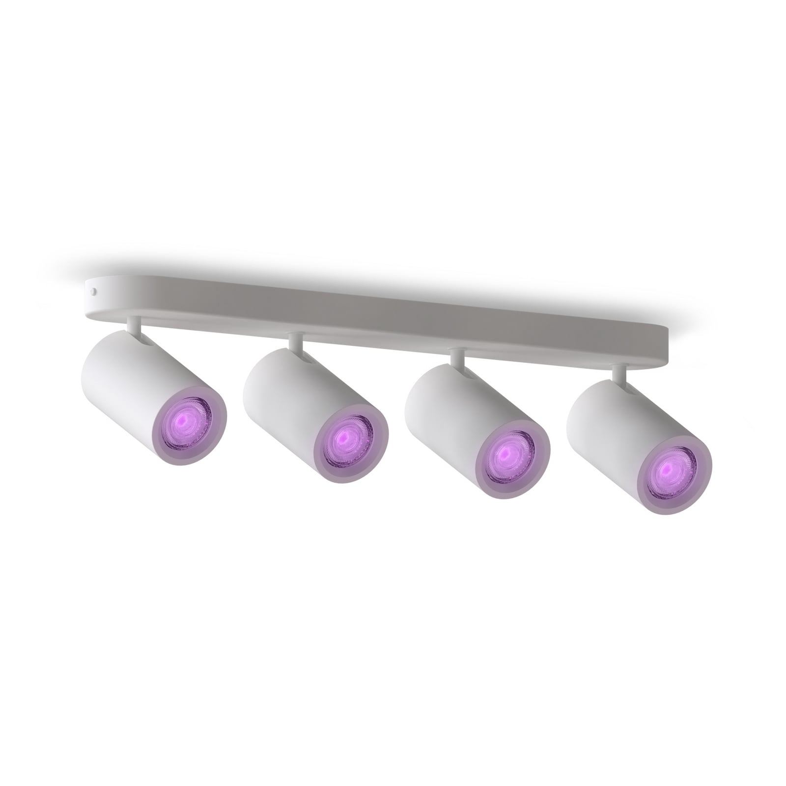 Smart takspot 4-lys GU10 LED RGBW dimbar hvit 49 cm - Calex detalj av LED-lys