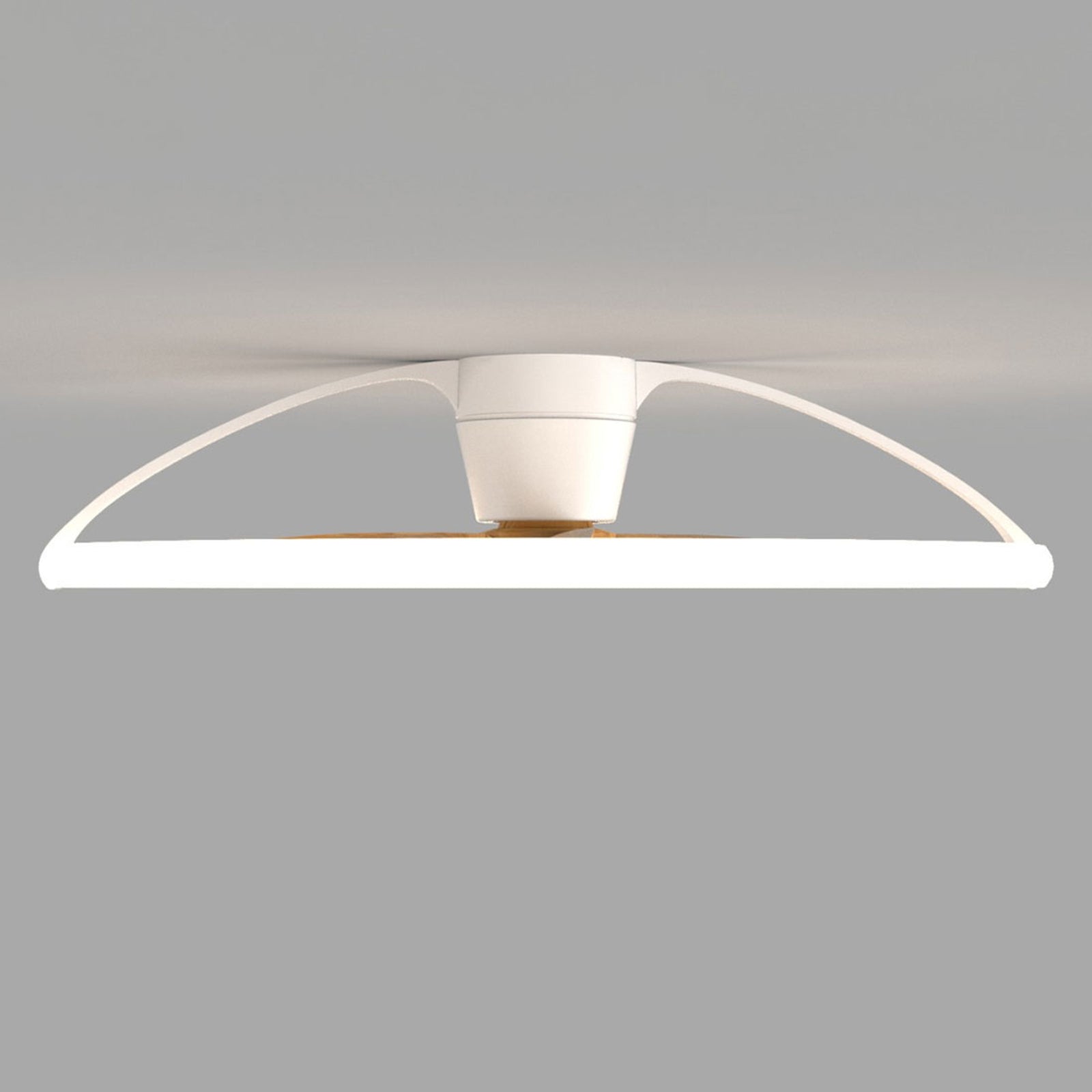 Smart takvifte Nepal LED Bluetooth hvit/bøk montert i tak