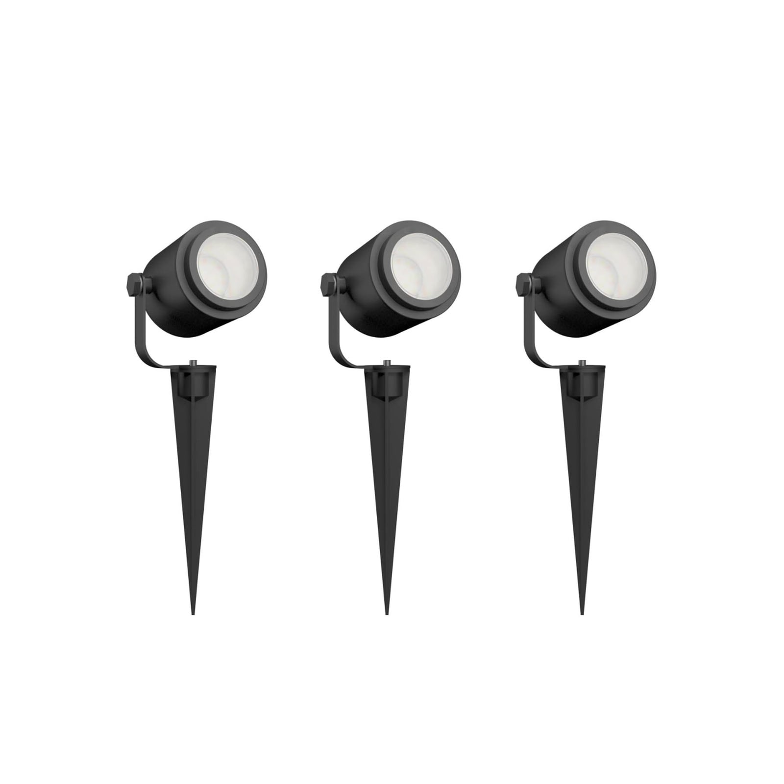 Smart utespot med spyd 3-sett RGB dimbar IP44 - Calex forfra