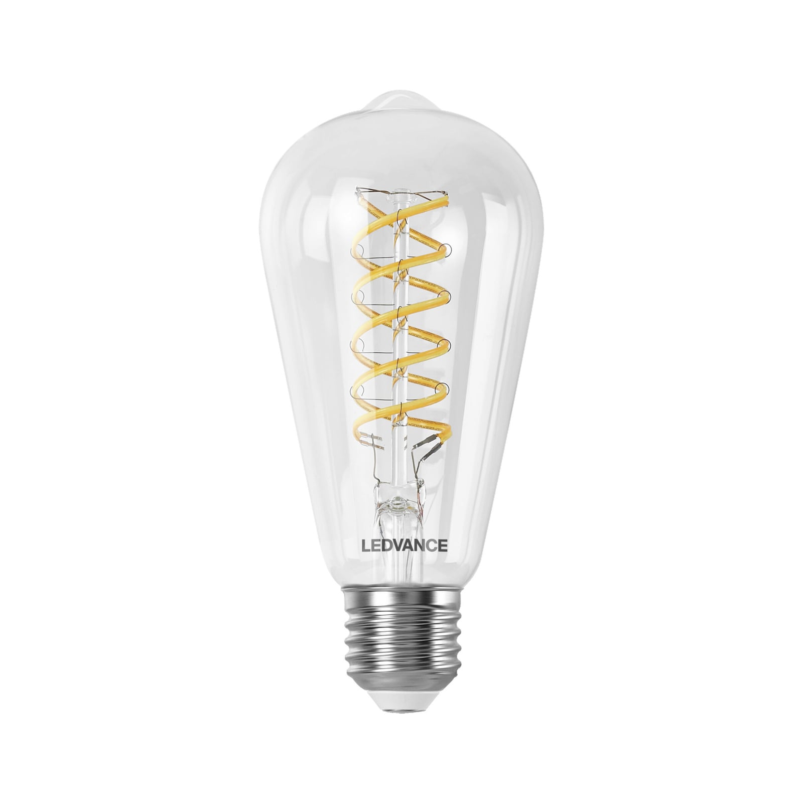 Smart WiFi LED-filamentpære Edison E27 8W CCT klar forfra