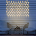 Solar LED lysgardin 110x90 cm 100 lys varmhvit IP44 forfra