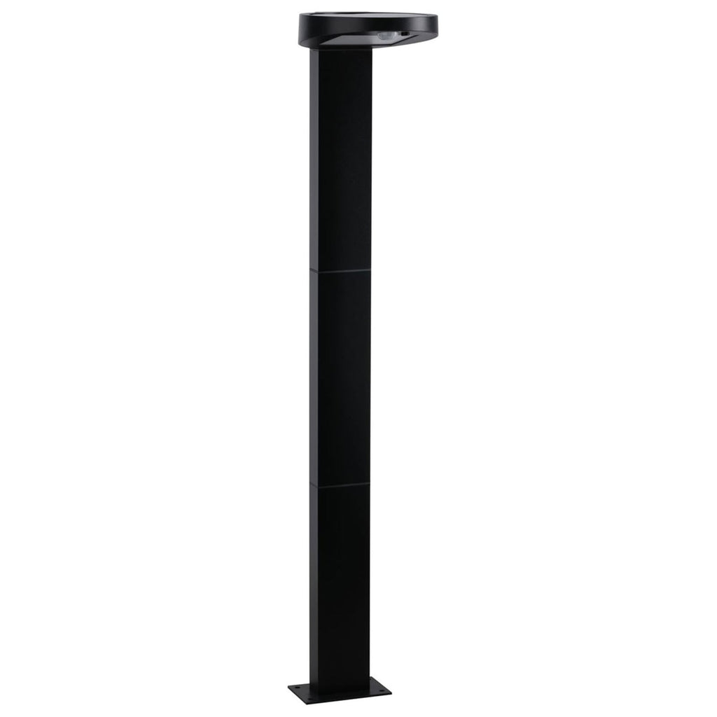 Solar LED pullertlys Ryse med bevegelsessensor antrasitt IP44 bakside