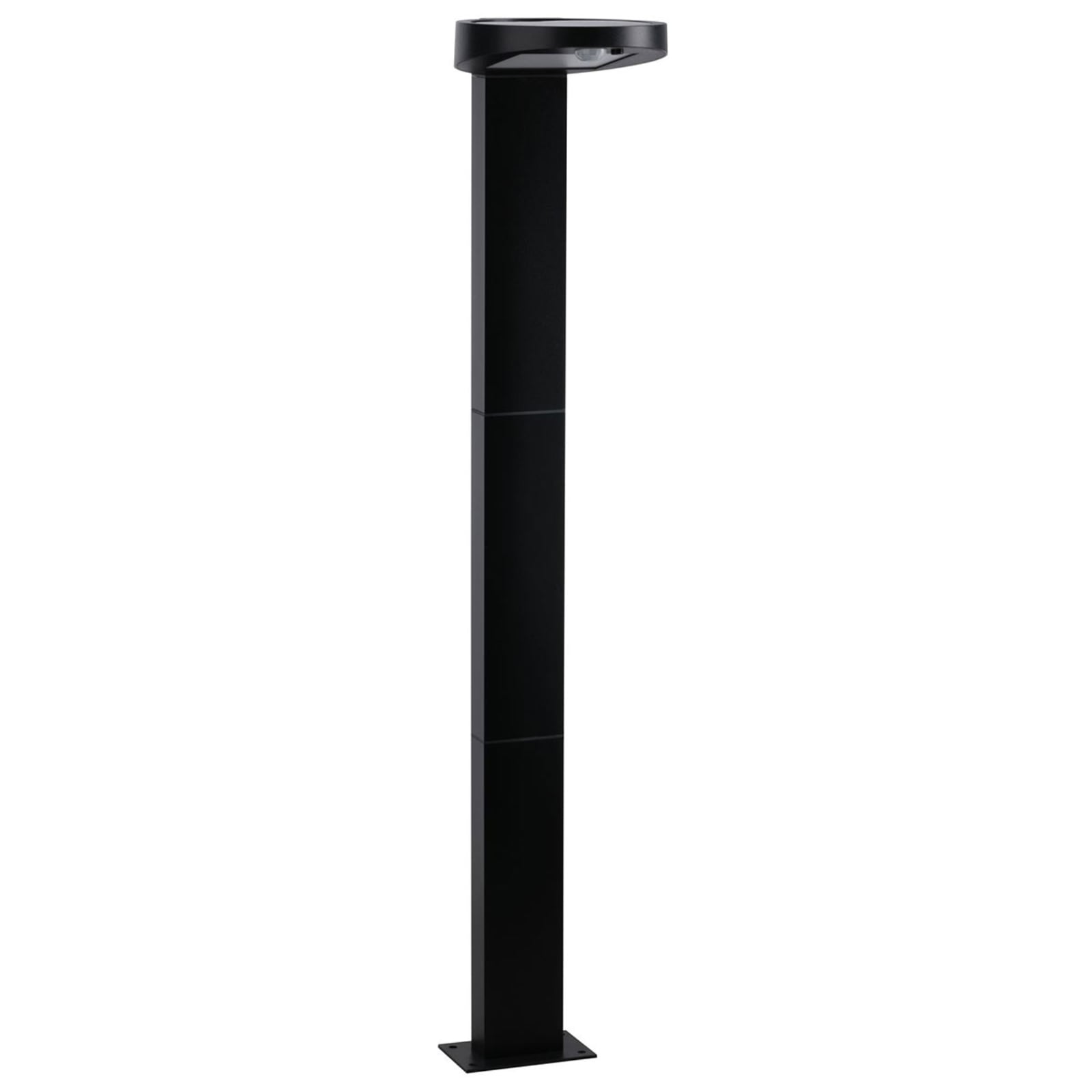 Solar LED pullertlys Ryse med bevegelsessensor antrasitt IP44 bakside