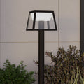 Solar LED sti-lampe Altilia med bevegelsessensor 106 cm svart forfra