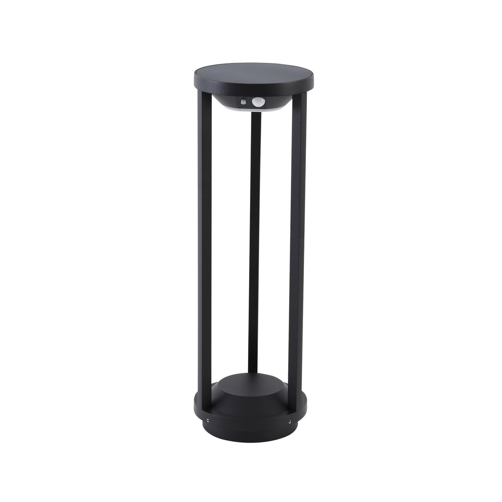 Detalj av Solar LED sti-lampe Nilea med bevegelsessensor svart