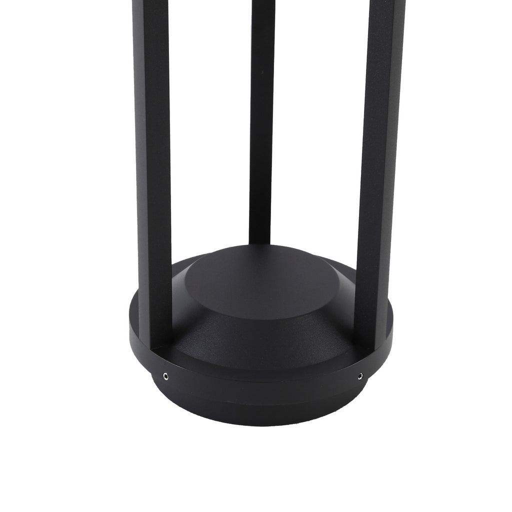 Solar LED sti-lampe Nilea med bevegelsessensor lysdetalj svart