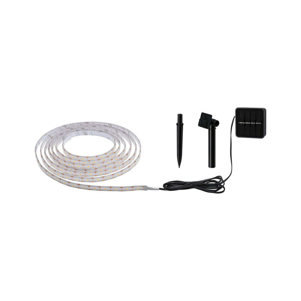 Solar LED-stripe 3 meter varmhvit 2700K IP44 Paulmann batteri