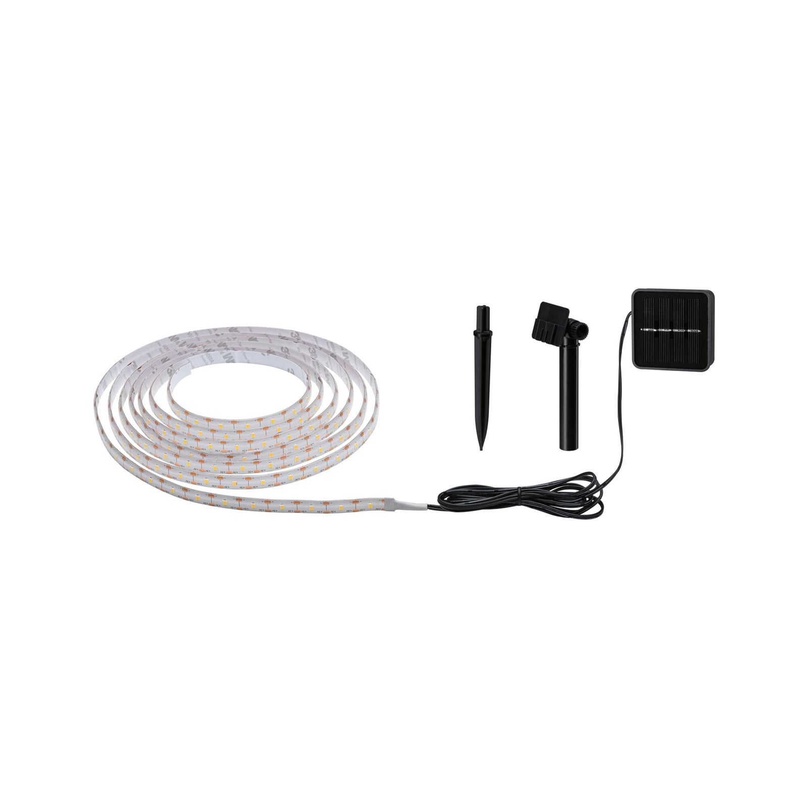 Solar LED-stripe 3 meter varmhvit 2700K IP44 Paulmann batteri