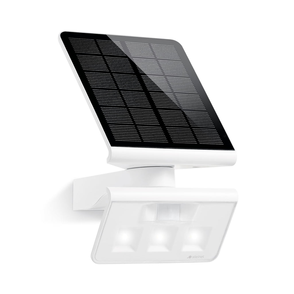 Solar LED utevegglampe XSolar L-S med sensor hvit detalj