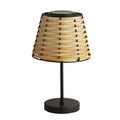 Solcelle-LED-bordlampe Dalisay rotting brun forside
