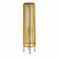 Solcelle-LED-gulvlampe Livay rotting oker forfra