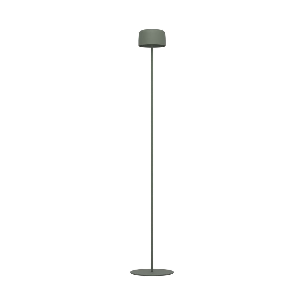 Solcelle-LED-terrasselampe Roccanova-L grønn bakside