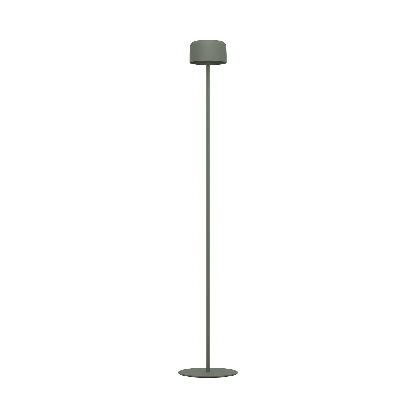 Solcelle-LED-terrasselampe Roccanova-L grønn bakside