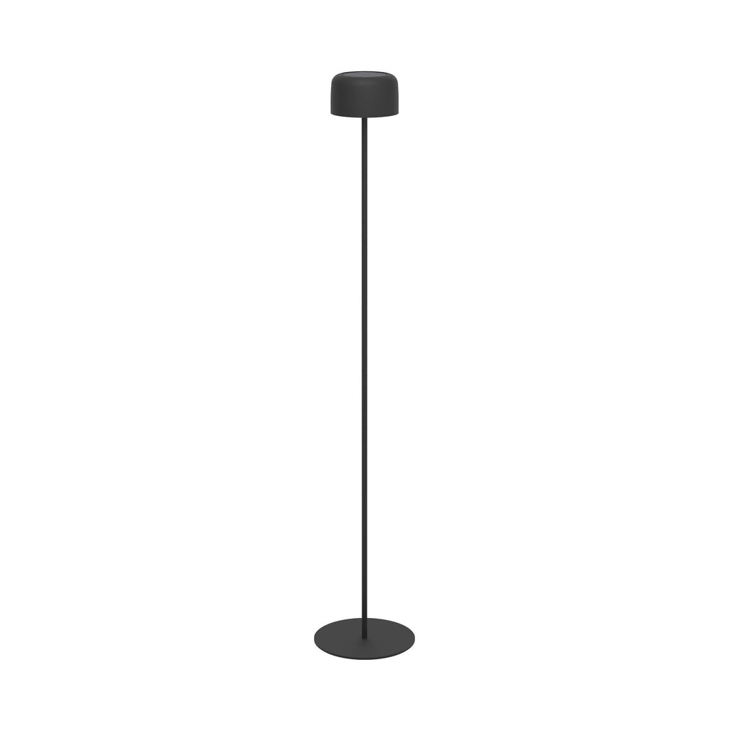 Solcelle-LED-terrasselampe Roccanova-L svart USB-ladeport