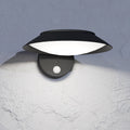 Solcelle LED utevegglampe Cerrisi med bevegelsessensor svart IP44 forfra