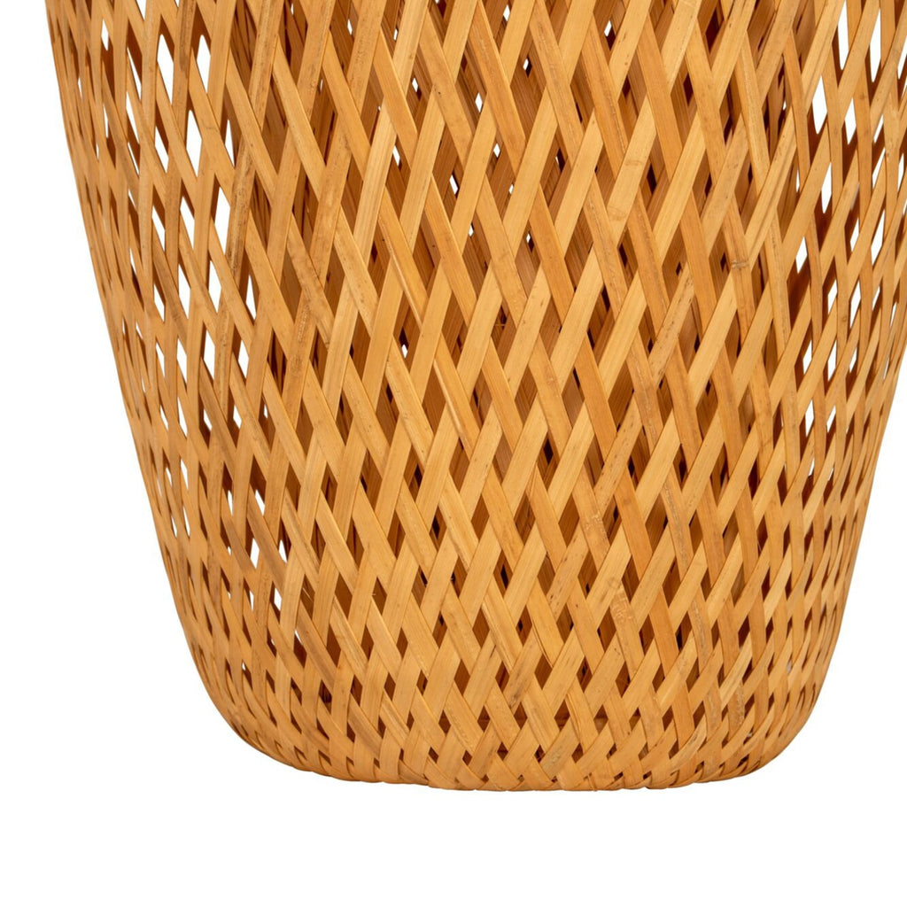 Nærbilde av bambusmateriale på Solcelle-pendellampe Sunshine Bliss