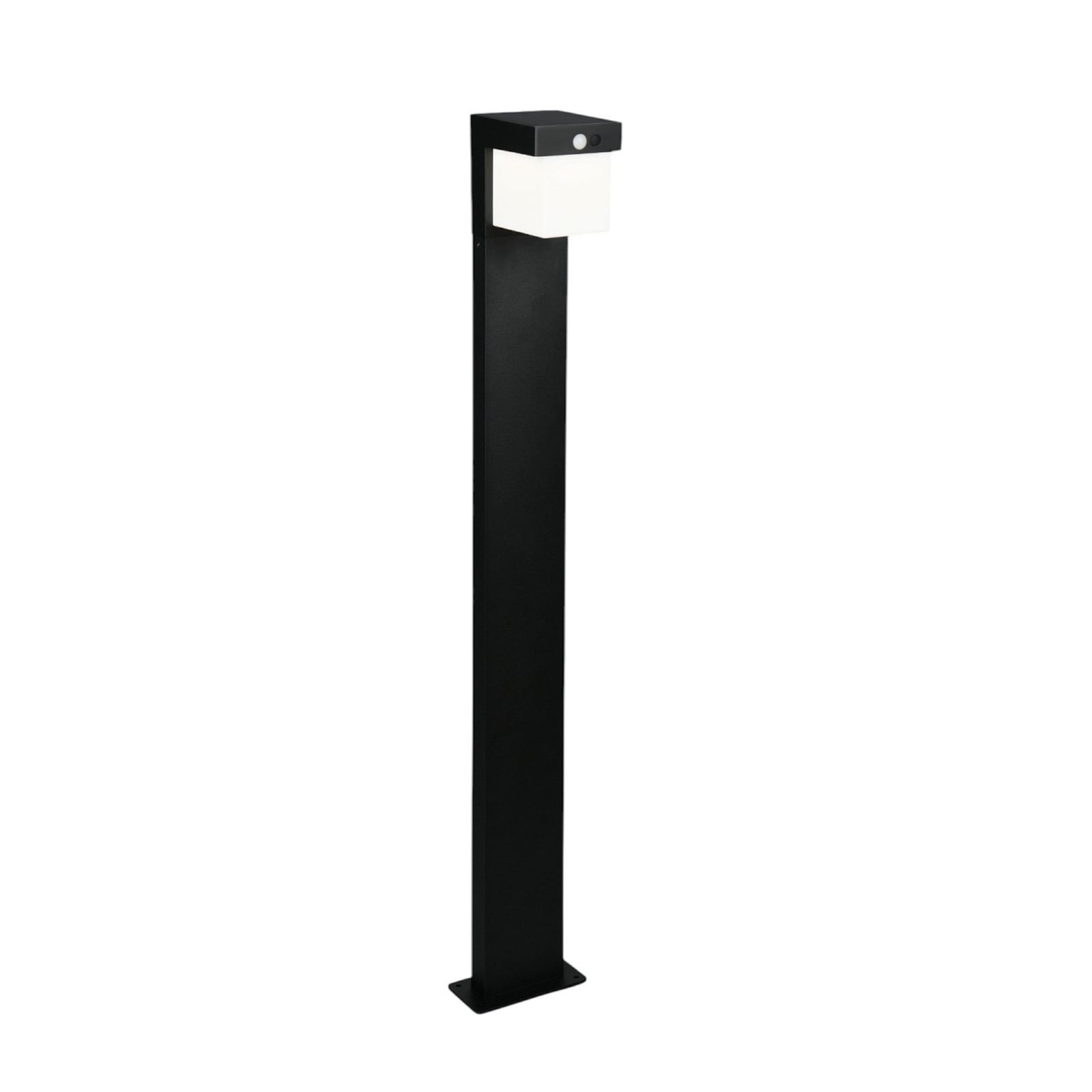 Solcelle sti-lampe Colombo med bevegelsessensor svart matt IP44 bakside