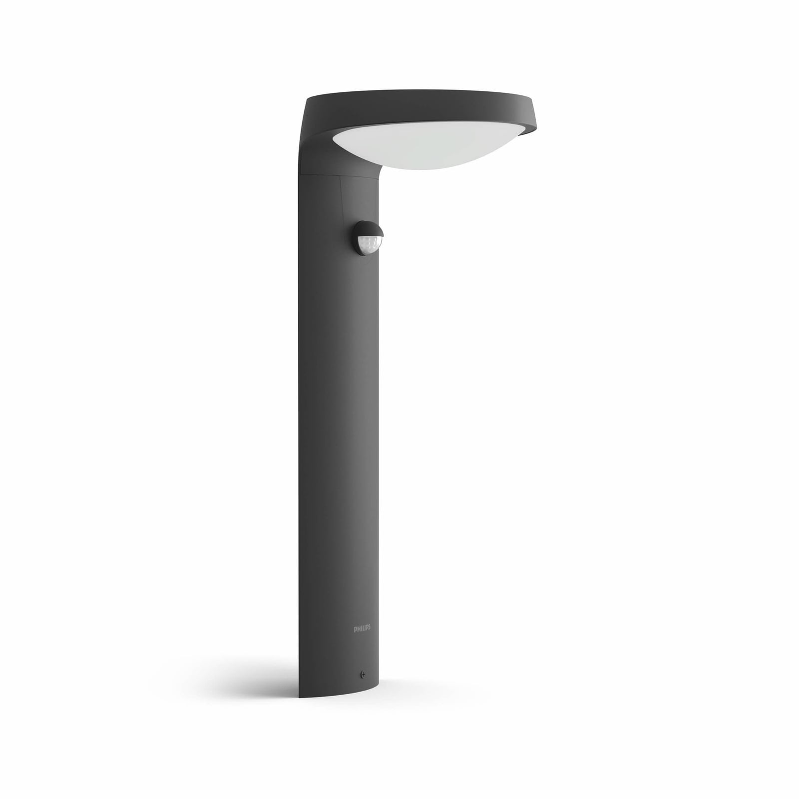 Detalj av solcelle stolpelampe Tyla med bevegelsessensor IP44 antrasitt - Philips