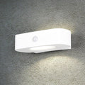 Solcelle utevegglampe Bilbao opp/ned med sensor hvit IP44 - Reality forfra