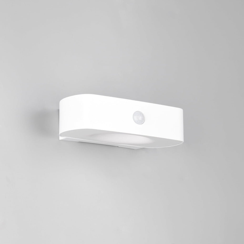 Solcelle utevegglampe Bilbao opp/ned med sensor hvit IP44 - Reality med USB-kabel