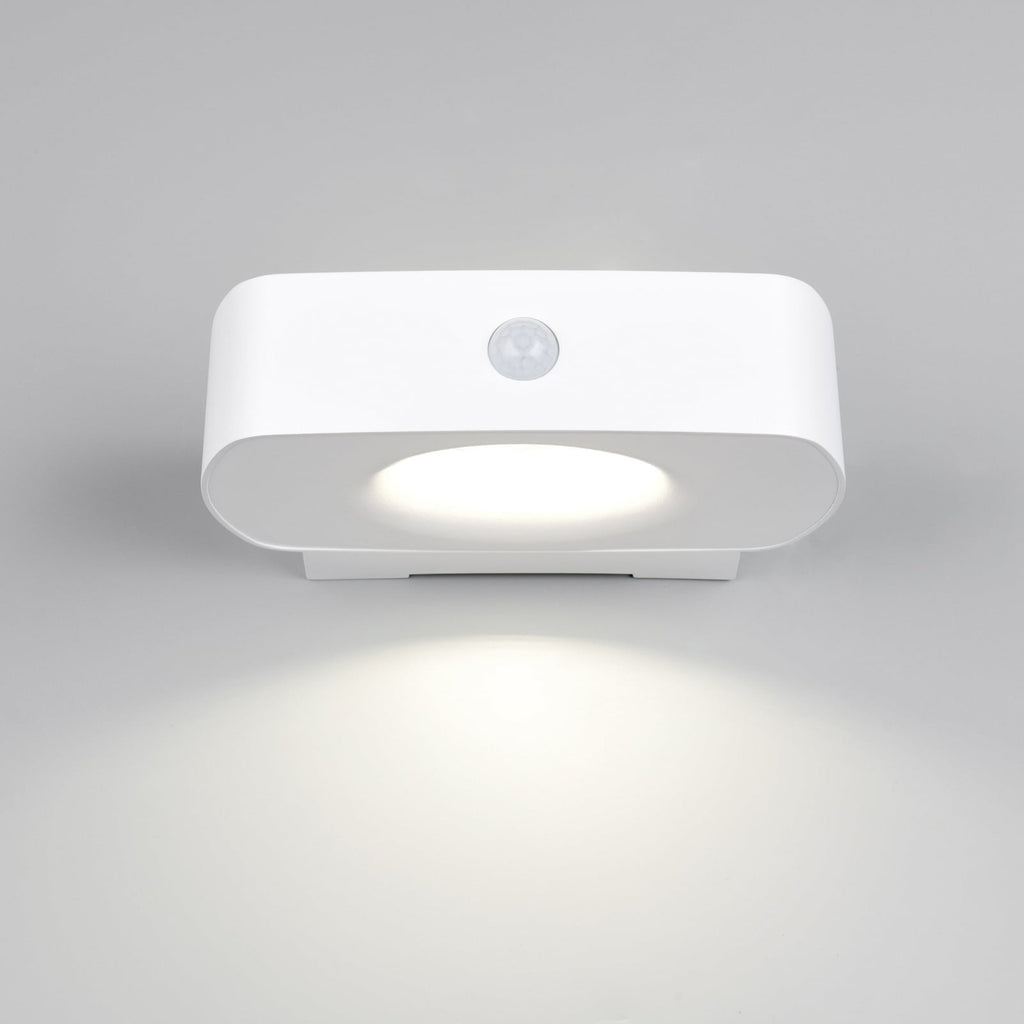 Bevegelsessensor på Solcelle utevegglampe Bilbao opp/ned med sensor hvit IP44 - Reality