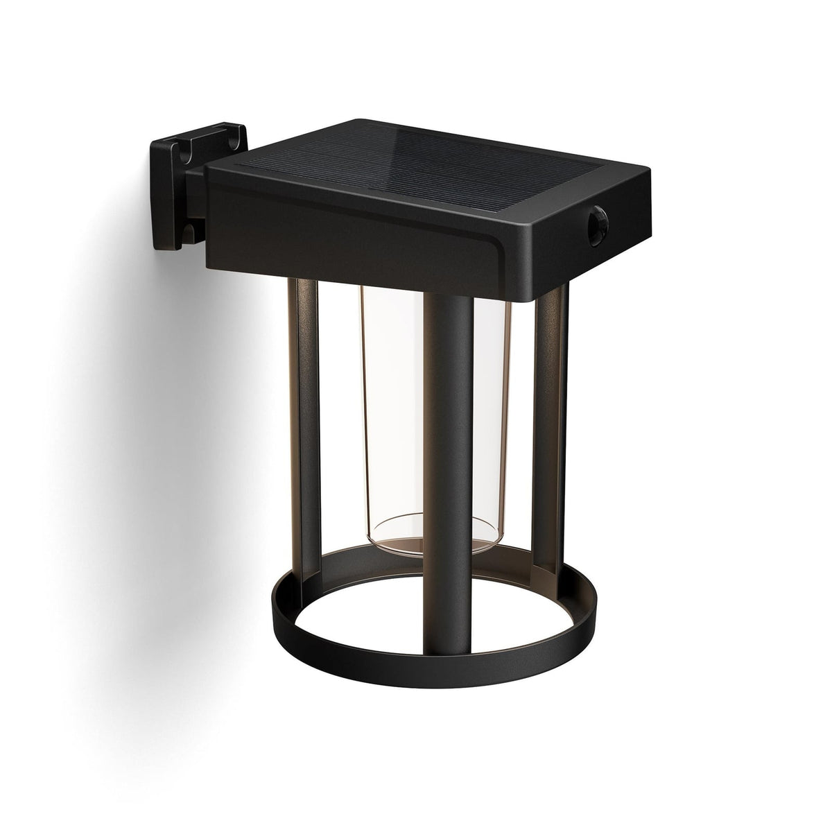 Solcelle utevegglampe Camill med bevegelsessensor IP44 bakside