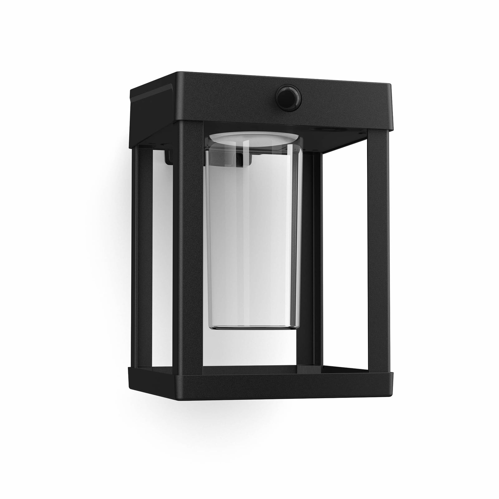 Solcelle utevegglampe Camill med bevegelsessensor svart Philips bakside