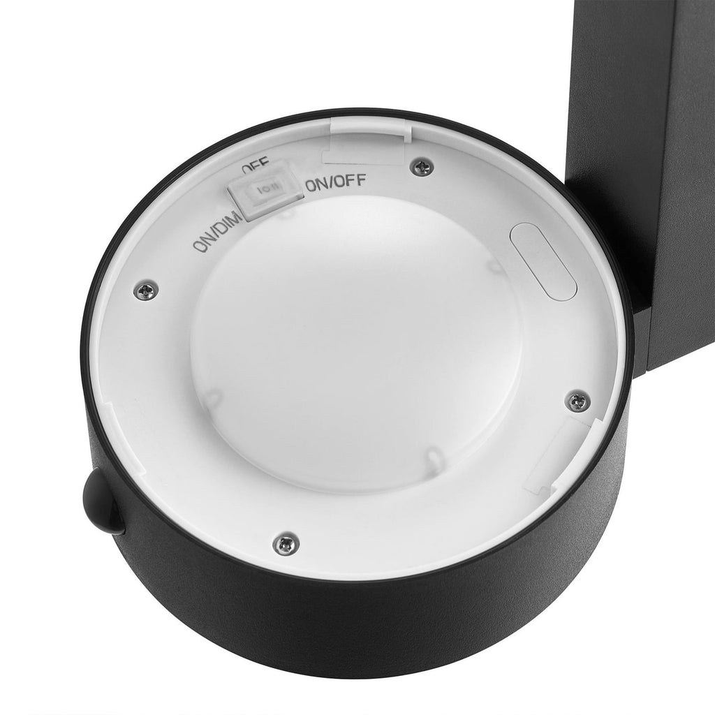 Solcelle utevegglampe Coupar svart med IP44 værbeskyttelse