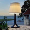 Solcellebordlampe Assisi Sitra svart IP44 forfra