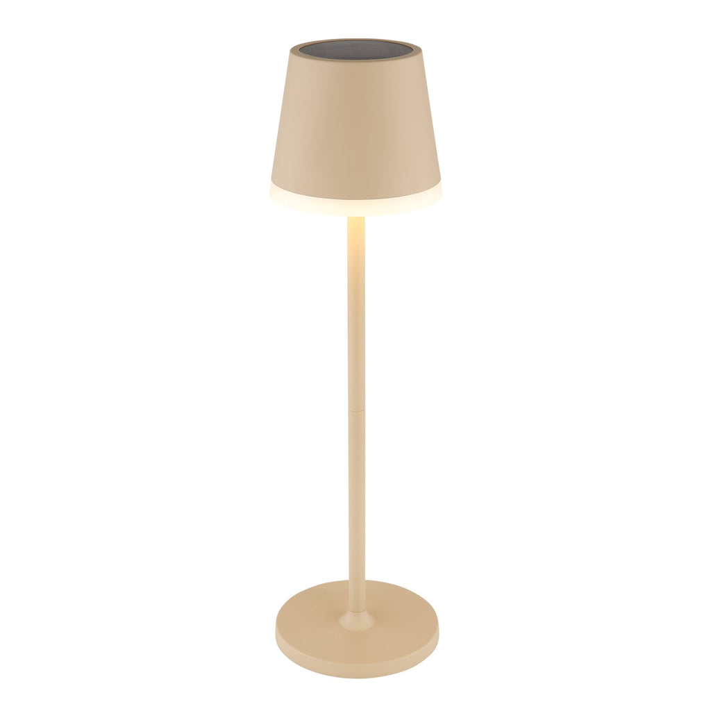 Solcellebordlampe LED sand metall/plast H41 cm IP44 - Globo bakside