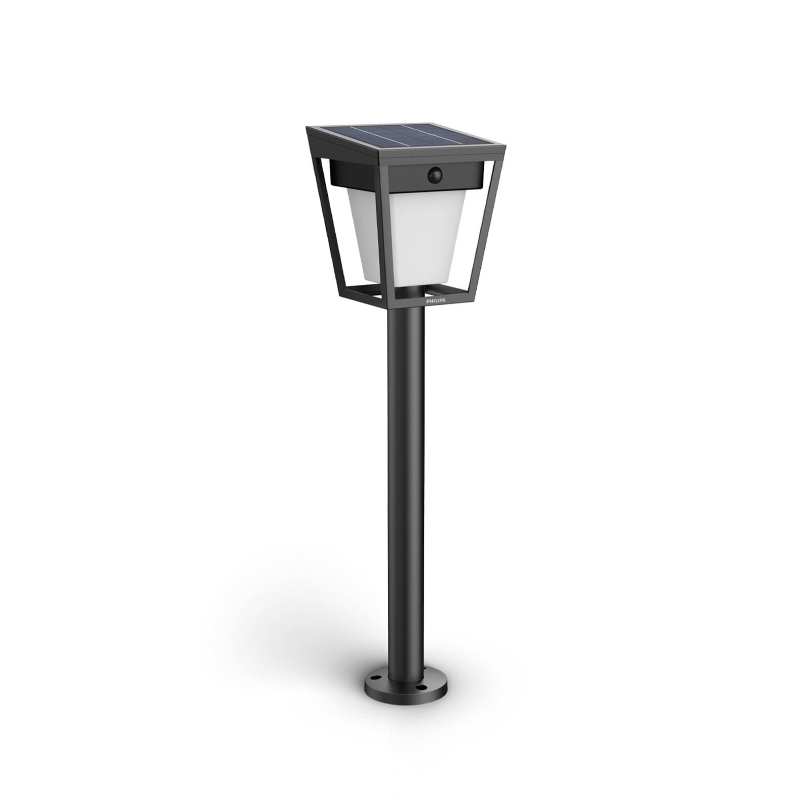 Solcelledrevet LED spydlampe Nissa med bevegelsessensor IP44 forfra